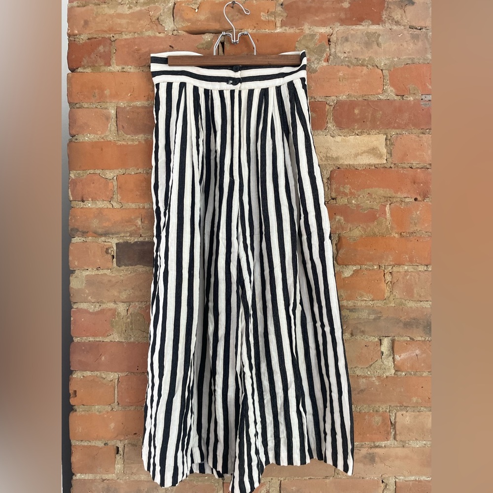 H&M Striped High waited culottes